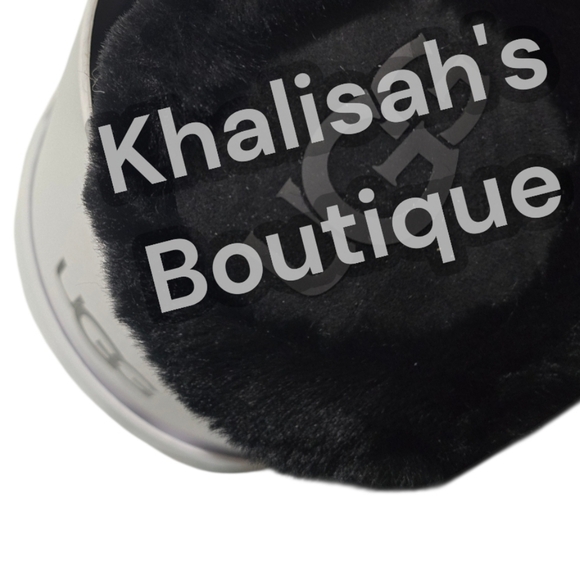 RARE! BNIB! NWT! Ugg Women's Earmuff Sheepskin Waterproof Embroidery In Black - Picture 10 of 13